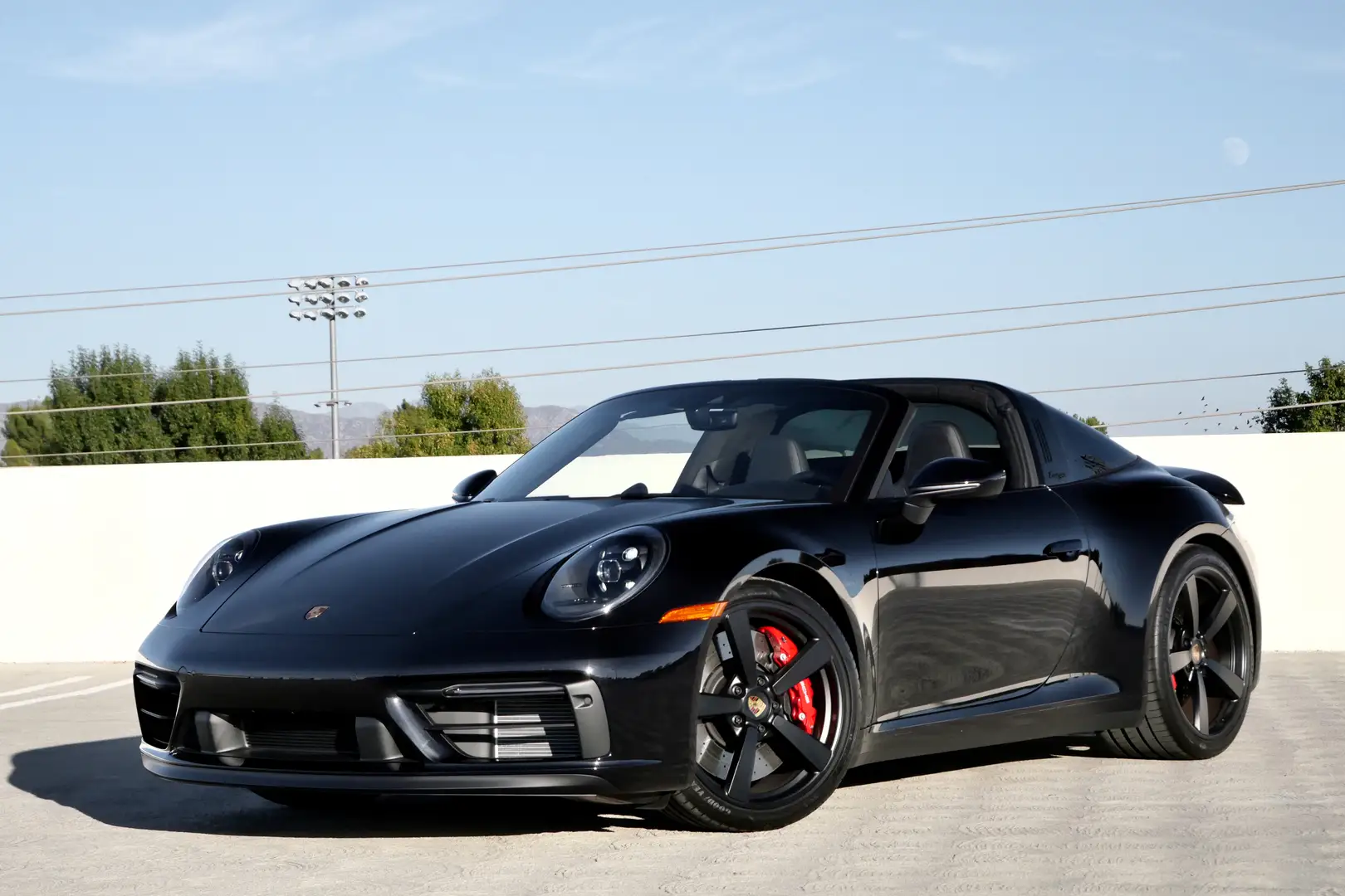 Rent Black Porsche 911 Targa 4 GTS
