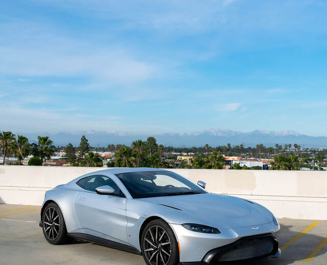 Rent Silver Aston Martin Vantage