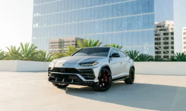 Rent Silver Lamborghini Urus