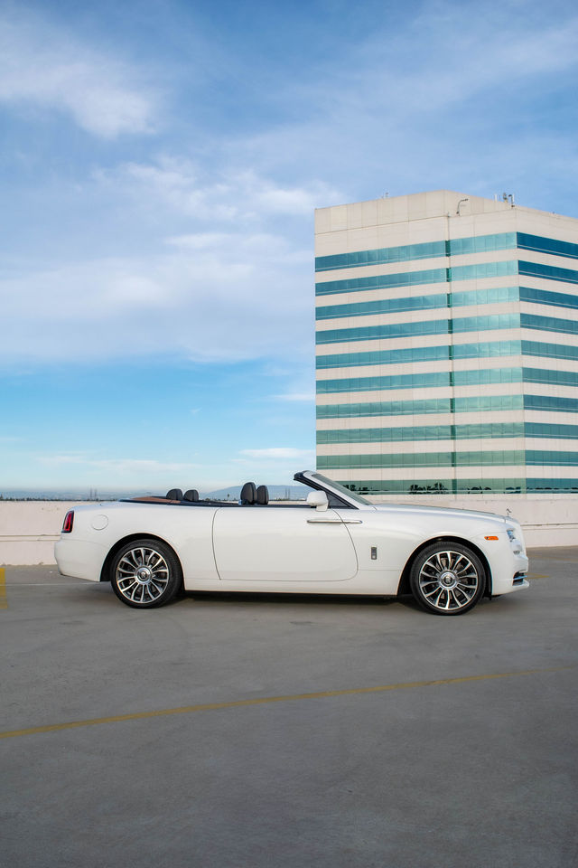 Rent White Rolls-Royce Dawn Convertible