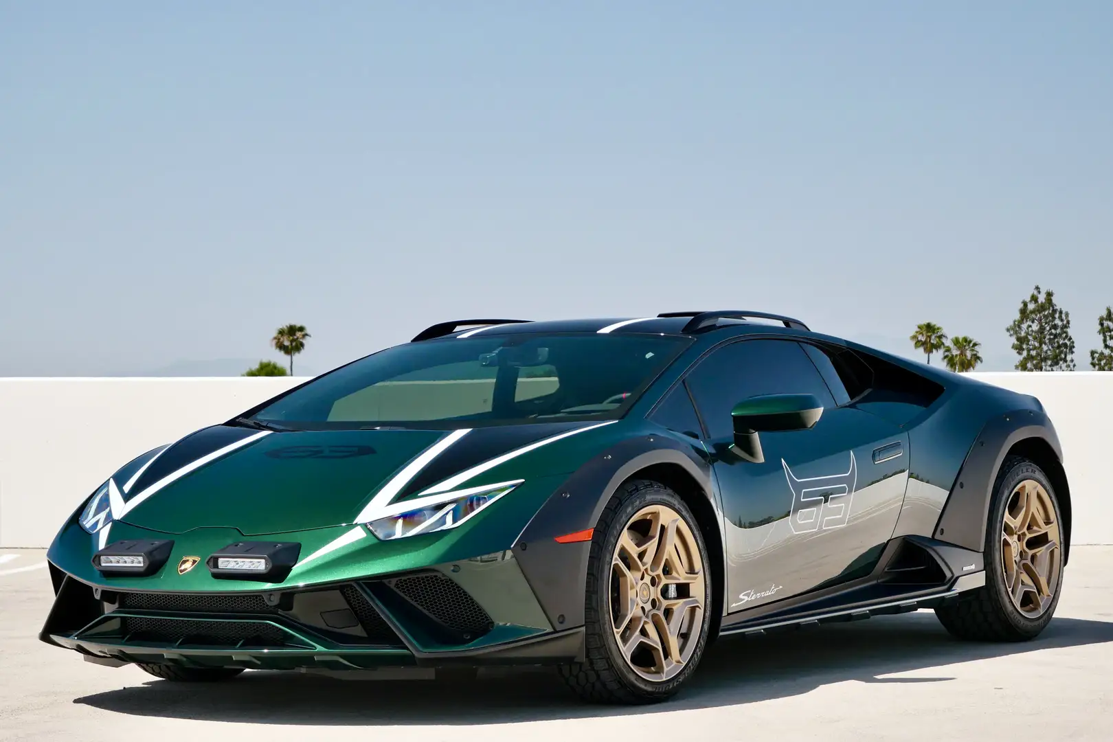 Rent Green Lamborghini Huracan Sterrato